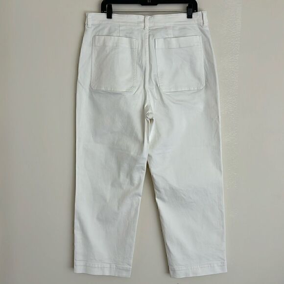 NWT Everlane The Straight-Leg Pant in Bone Size 16 - Picture 4 of 13